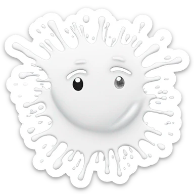 white splatter sticker