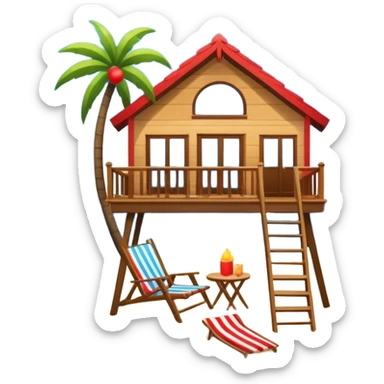 holliday loft at the beach  sticker