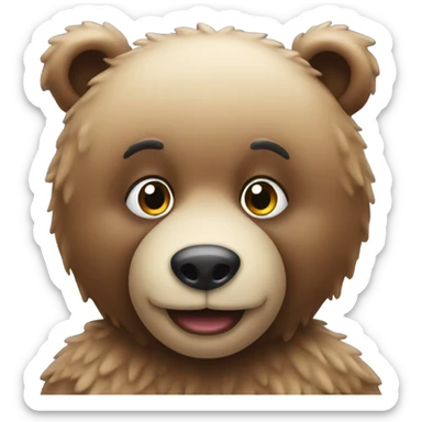 xmas bear sticker