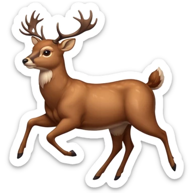 i just wanna fly deer sticker