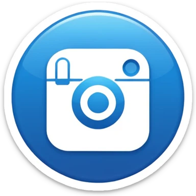 Instagram verified account badge, also known as the blue tick. sticker