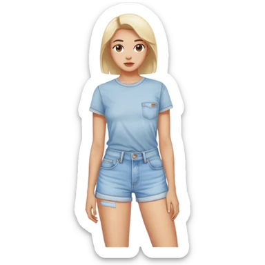 Levi light wash women's Denim shorts  sticker