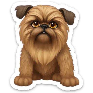 brussels griffon ewok sticker