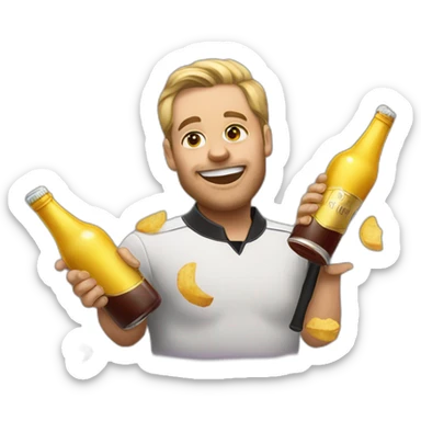 adolph hitter at a party sticker