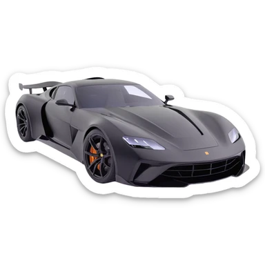 black high-end sports car with a transparent film partially unrolled above it, film not yet attached, premium and elegant sticker