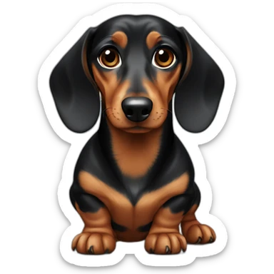All dachshund body sticker