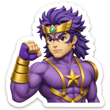 J’aimerais que tu me crées un emoji sur star Platinum dans jojo bizarre Adventure sticker
