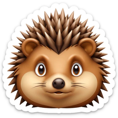 Emotional hedgehog  sticker
