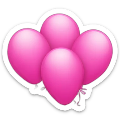pink balloons sticker