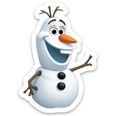 frozen olaf sticker