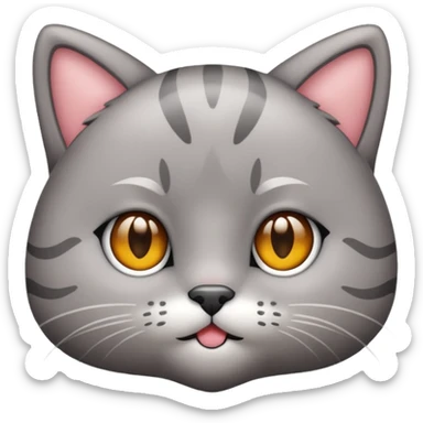 Un emojin de gatito sticker
