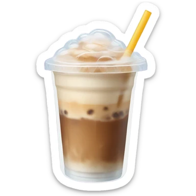 ice latte to go sticker