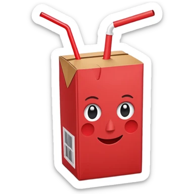 juice box RED sticker