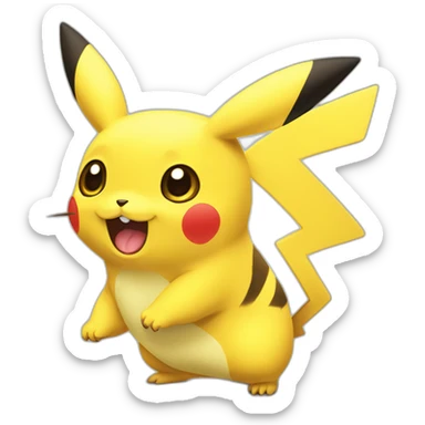 picachu qui rigole sticker