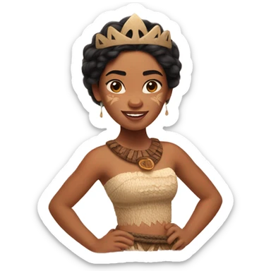 Moana princess  sticker