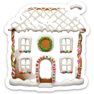 ginger bread house girly  sticker