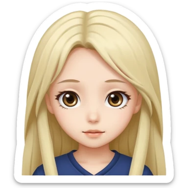 Anime girl cute sticker