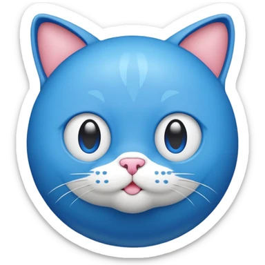 gumball cat blue sticker