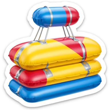  paris SPAM meat jeff koons style inflatable sculpture art painting  sticker