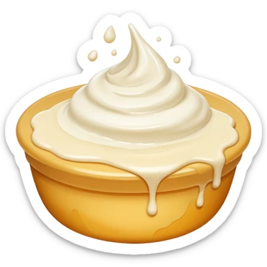 smeared cream sticker