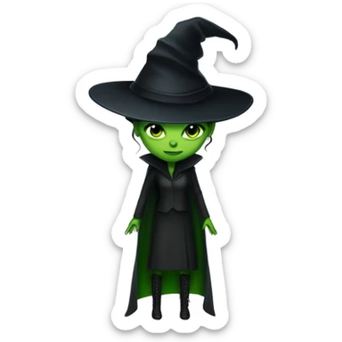 Elphaba wicked outfit  sticker