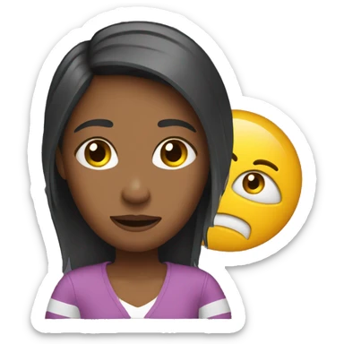 A gril who is in a car crash sticker