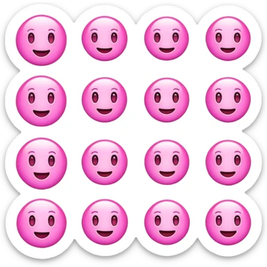 Rosado emojis  sticker