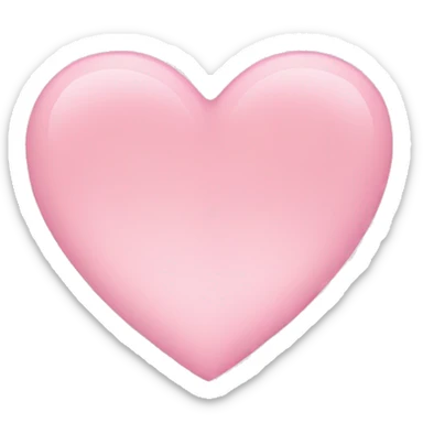 Light pink heart sticker