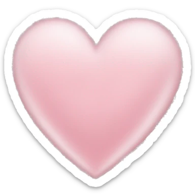 light pink glittery heart  sticker
