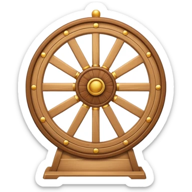 beige roue de la chance sticker