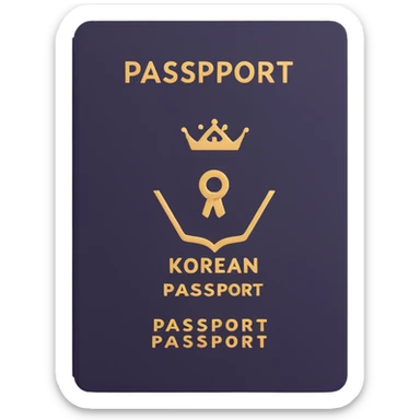 korean passport sticker