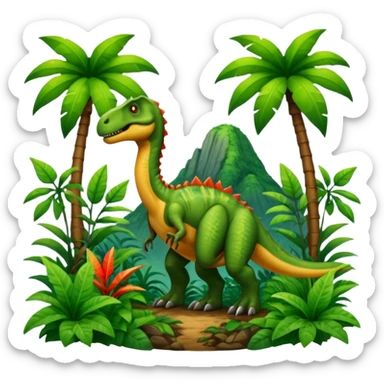 Jurassic Park GREEN COLOR sticker
