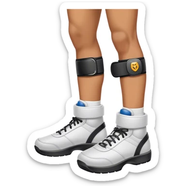 stopped by airport security for wearing ankle weights sticker