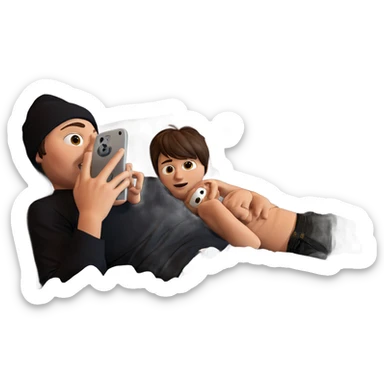 chill vibes on the couch sticker