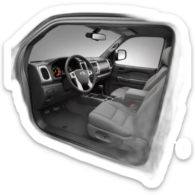 The interior of a 2003 Toyota Tacoma SR5 sticker