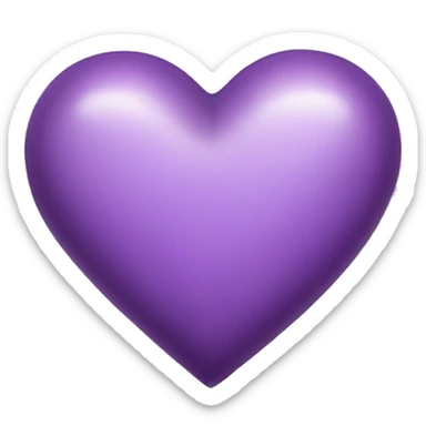 lilac purple heart sticker