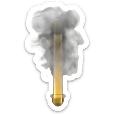 Vape with smoke sticker