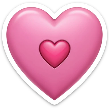 TY letters inside a pink heart,  sticker