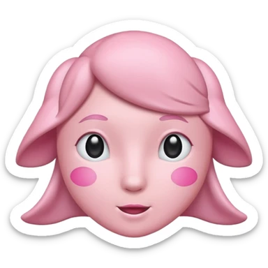 Quiero un lazo de color rosa pastel  sticker