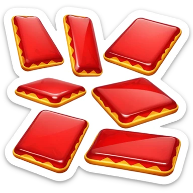 Red chips emoji render sticker