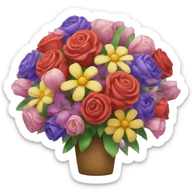 huge bouquet of flowers sticker
