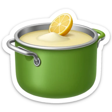 Small icon emoji of recipe, minimum details, green #36a767 main color sticker