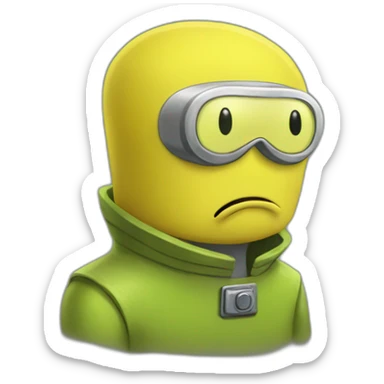 Lemongrab from adventure time sticker