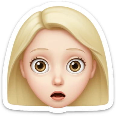 surprised face sticker