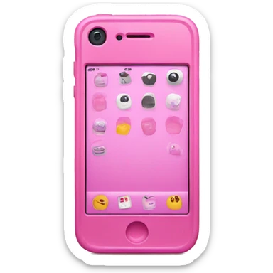 Pink iPhone  sticker