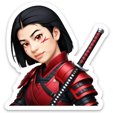 Fierce Samurai sticker