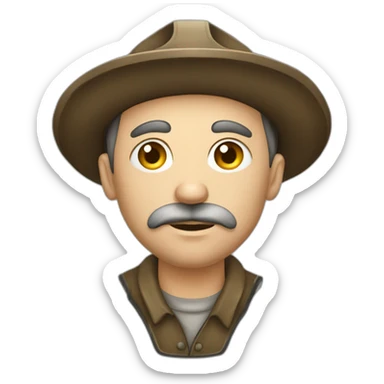 A man from silesia poland, miner, dirty sticker