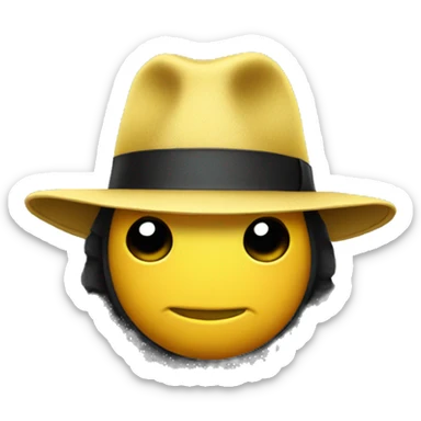 bumblebee wearing a fedora  sticker
