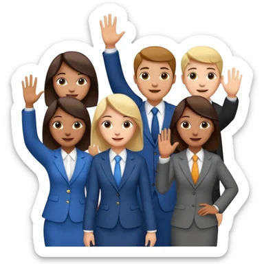 Please create an image of young people departing overseas for employment. sticker