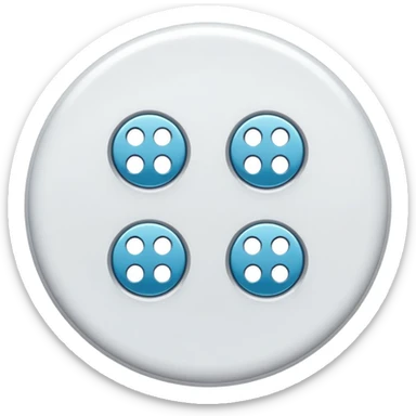 sewing button sticker